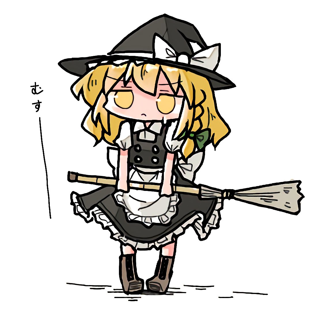 kirisame marisa 1girl solo long hair simple background shirt skirt blonde hair  illustration images