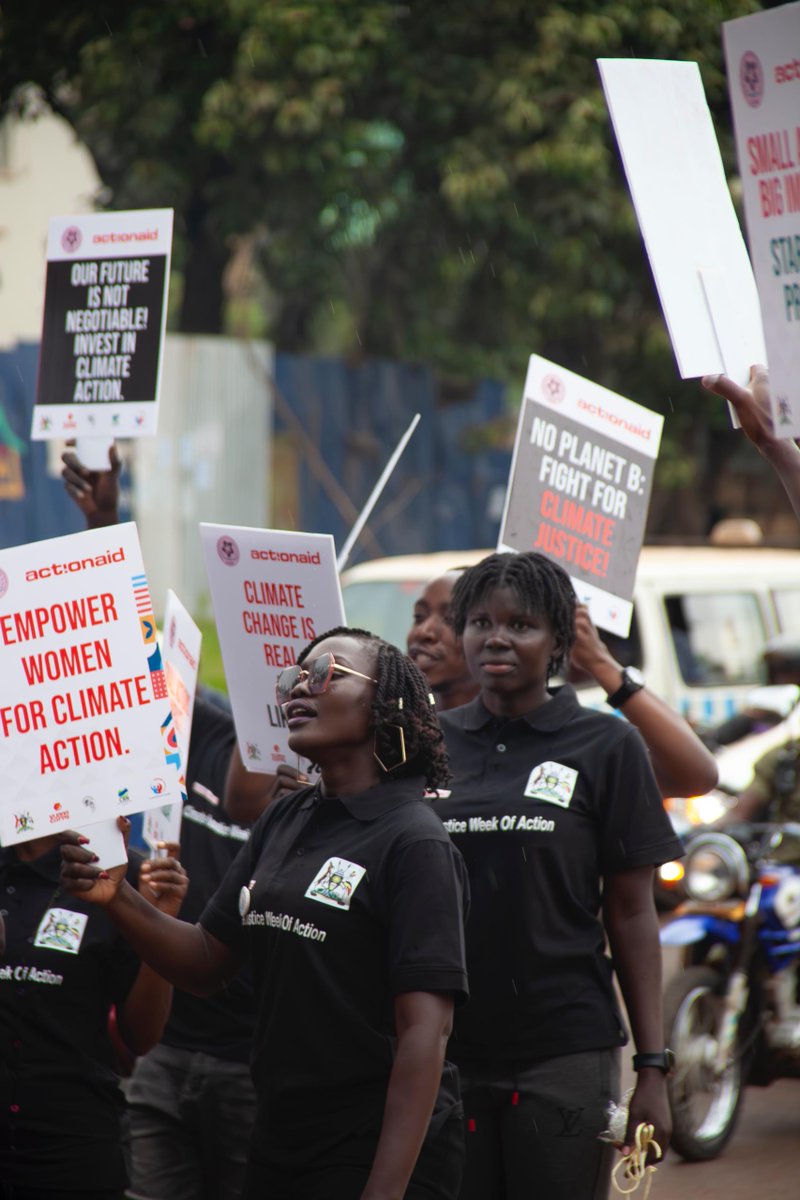 We joined the #ClimateJusticeWeek march today! We stand in solidarity for a healthier planet & a just future for all. #ClimateJusticeWeekUG