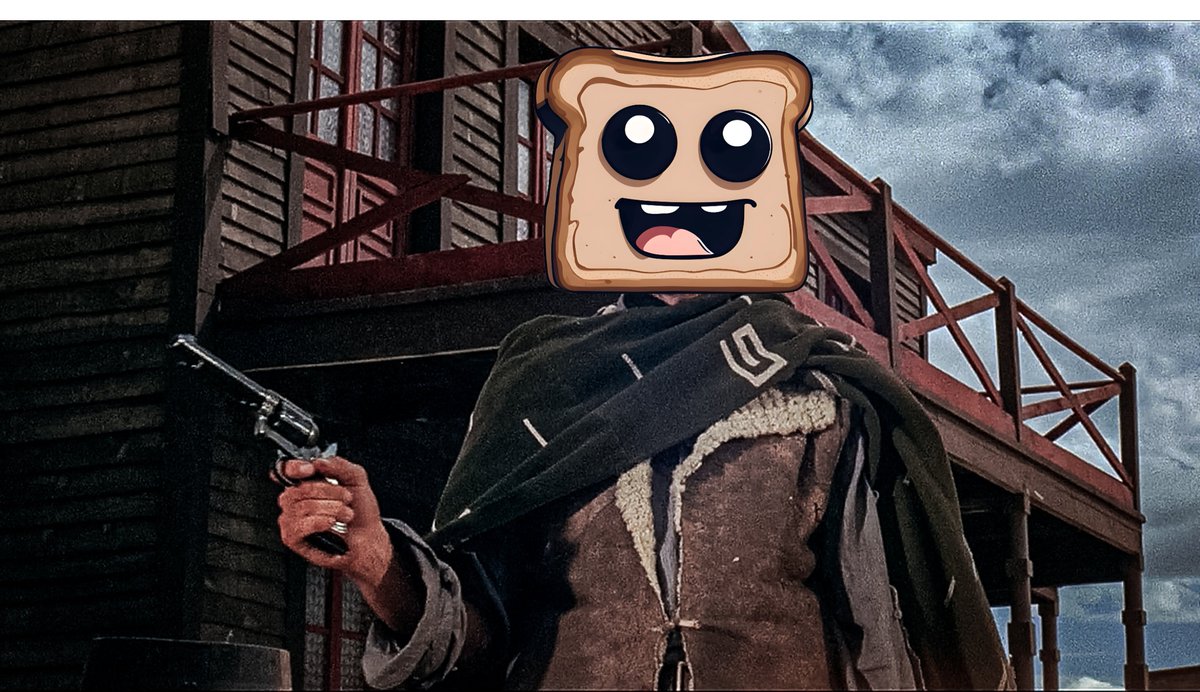 ToastieCoin's tweet photo. Toastie, the insolent Western anti-hero ...... 😉😃
https://t.co/V9Y0iqLfci
#altcoin #altcoins #crypto #cryptocurrency #cryptonews #memecoin #Toastie #TSTI #SpaghettiWesterns #ClassicMovies https://t.co/His4kOIxy8