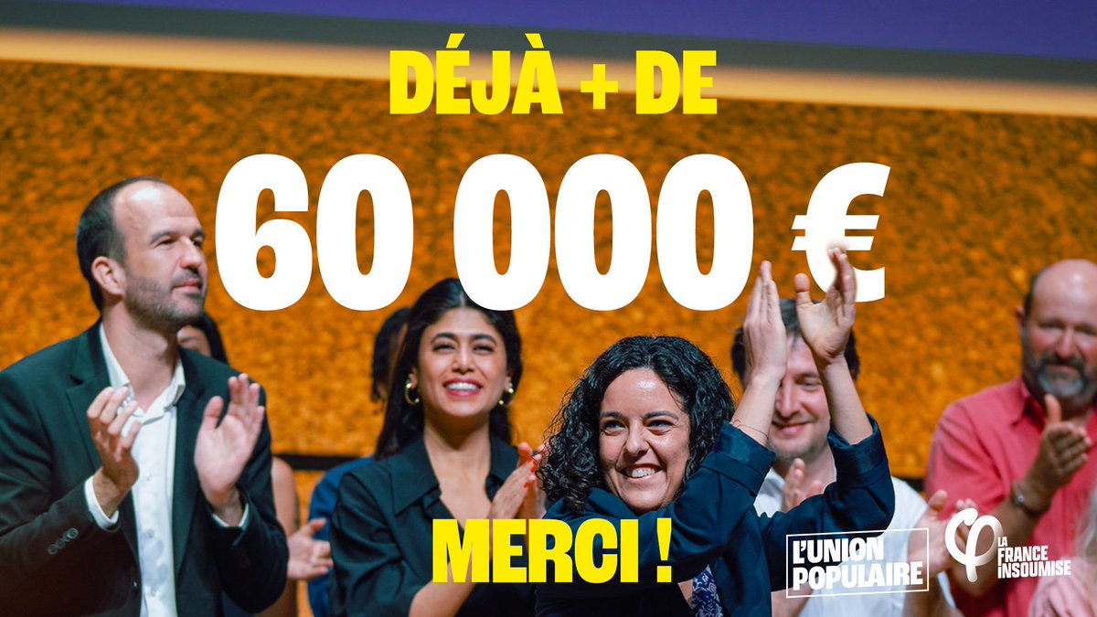 🔥 Déjà plus de 60 000€ récoltés grâce à l'Emprunt populaire !

✅ Continuez à aider à financer notre campagne pour les élections européennes : lafranceinsoumise.fr/europeennes-20…

#EmpruntPopulaire