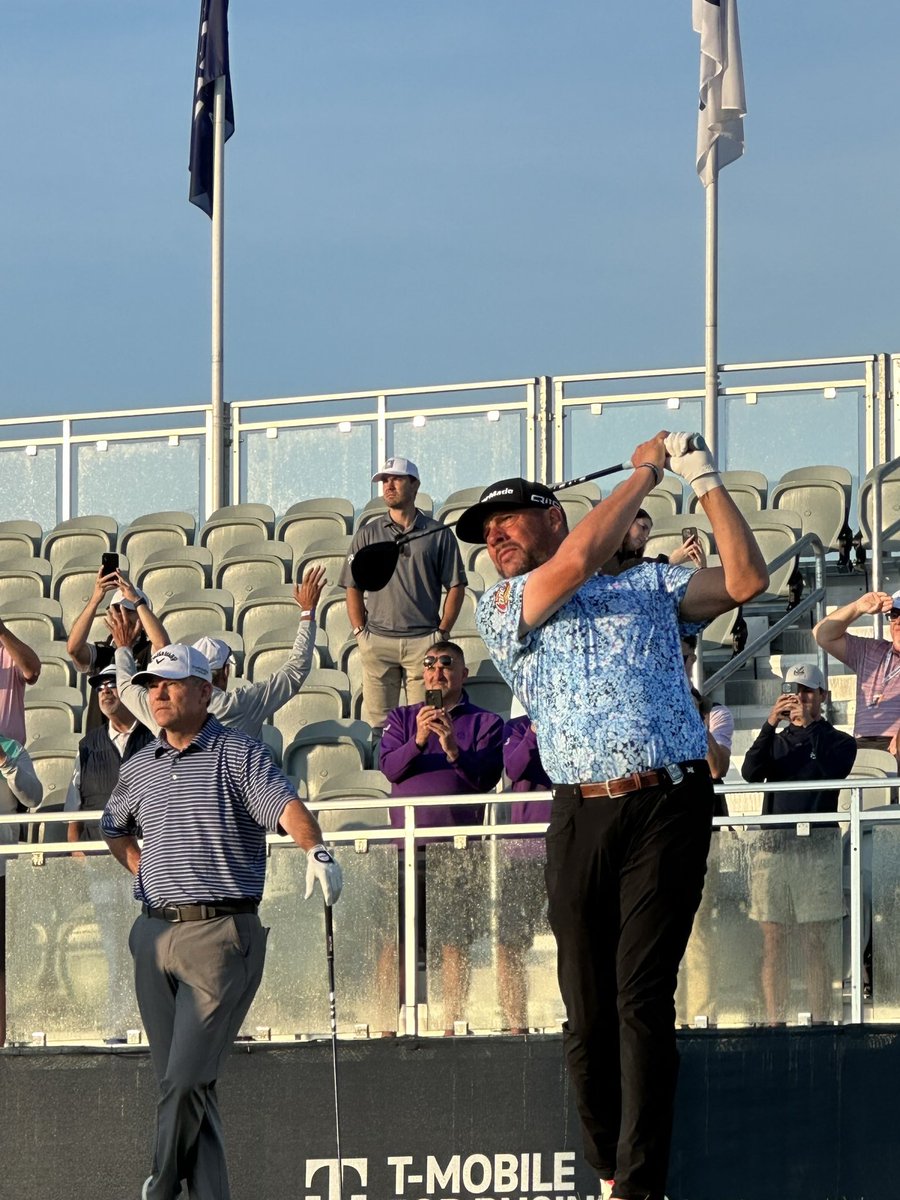 Michael Block gets things started. 

The 2024 #PGAChampionship has begun. 🔥