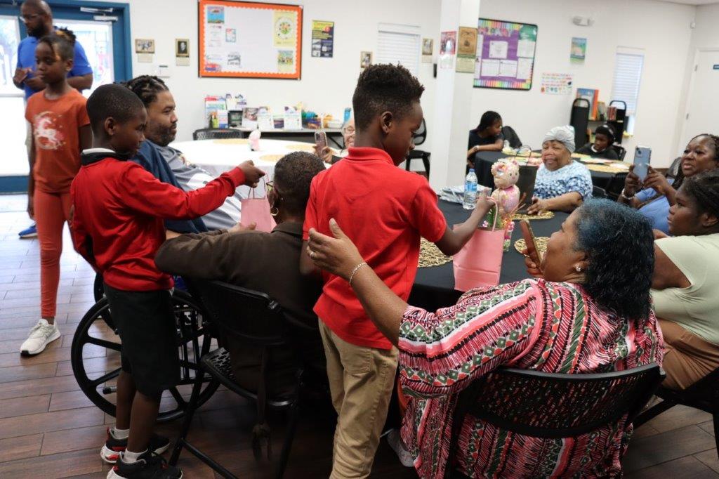 Our after school camp at Sunview Park held a special Mother's Day Celebration for parents. The students made gifts and dinner. They also showed appreciation to the local Hart family who have donated items to campers including backpacks, gift cards to the students over the years.
