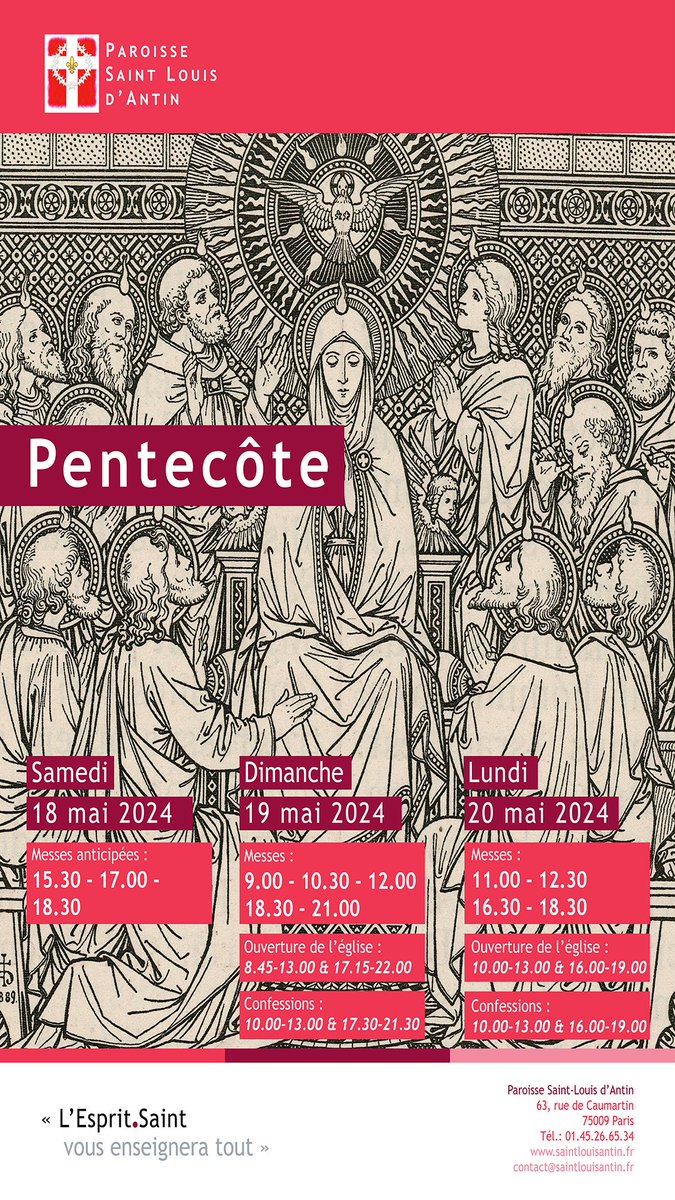 #pentecôte #messe #paris #saintlouisantin #catholique #eglise #jesus #christ #espritsaint #church #pentecost #pentecostes