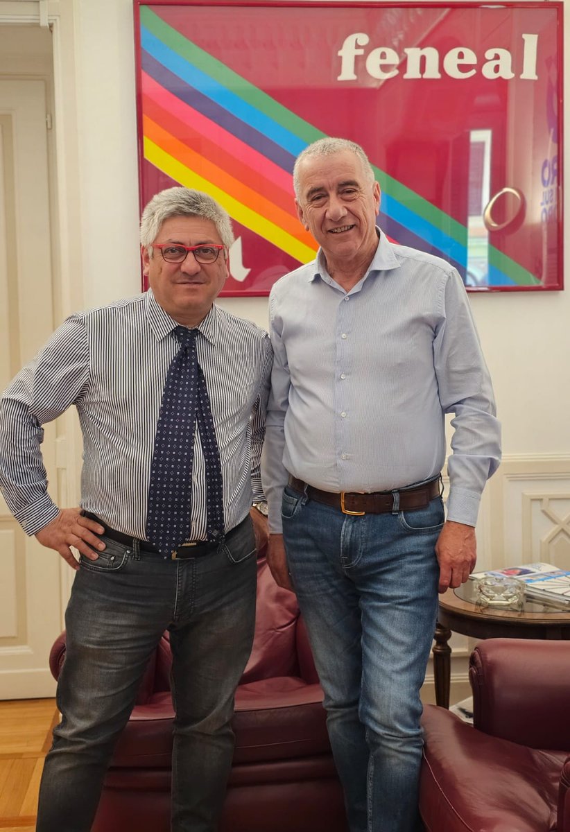 Il Segretario @Vizza1972 a Roma ha incontrato il Segretario @FENEALUIL_ Vito Panzarella confrontandosi sulle opportunità del settore edile #edilizia #green #sicurezzasullavoro @UILofficial @PpBombardieri @VincenzoCesare2 @edacquino @montedurototi @enriazz @RegLombardia @ComuneMI