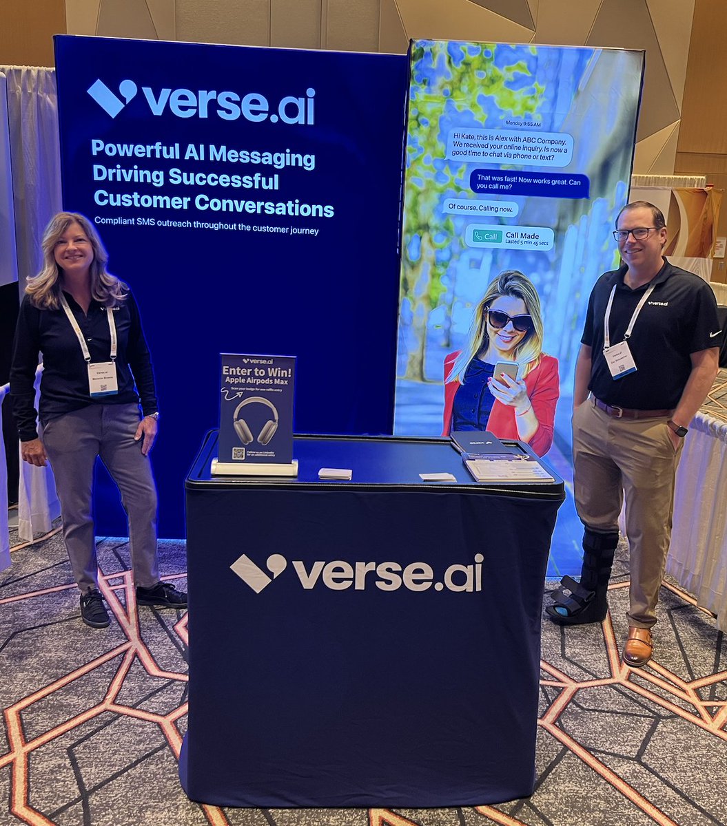 The team had an exciting first day at #FOIUSA and is ready for day 2! 🙌 Looking forward to another awesome day of helpful insights and great conversations. If you're at the event, make sure to stop by the booth and say hi. 👋
#tradeshows #conversationalai #sms