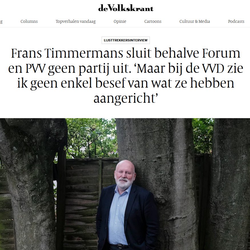 #Timmermans ziet zichzelf als een verbinder. 
Het enige wat hij heeft gedaan sinds hij terugkwam uit #Brussel is mensen tegen elkaar opzetten en uitsluiten.
Geen greintje zelfkennis bij Timmermans!