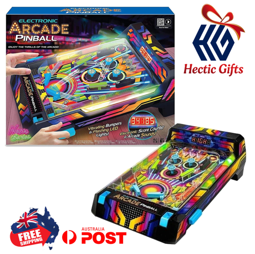 NEW Arcade - Electronic Neon Pinball Machine ow.ly/F6SZ50QjJA3 #New #HecticGifts #Arcade #Neon #Pinballmachine #Game #ArcadeGame #Electronic #BatteryOperated #Kids #Adults #FreeShipping #AustraliaWide #FastShipping