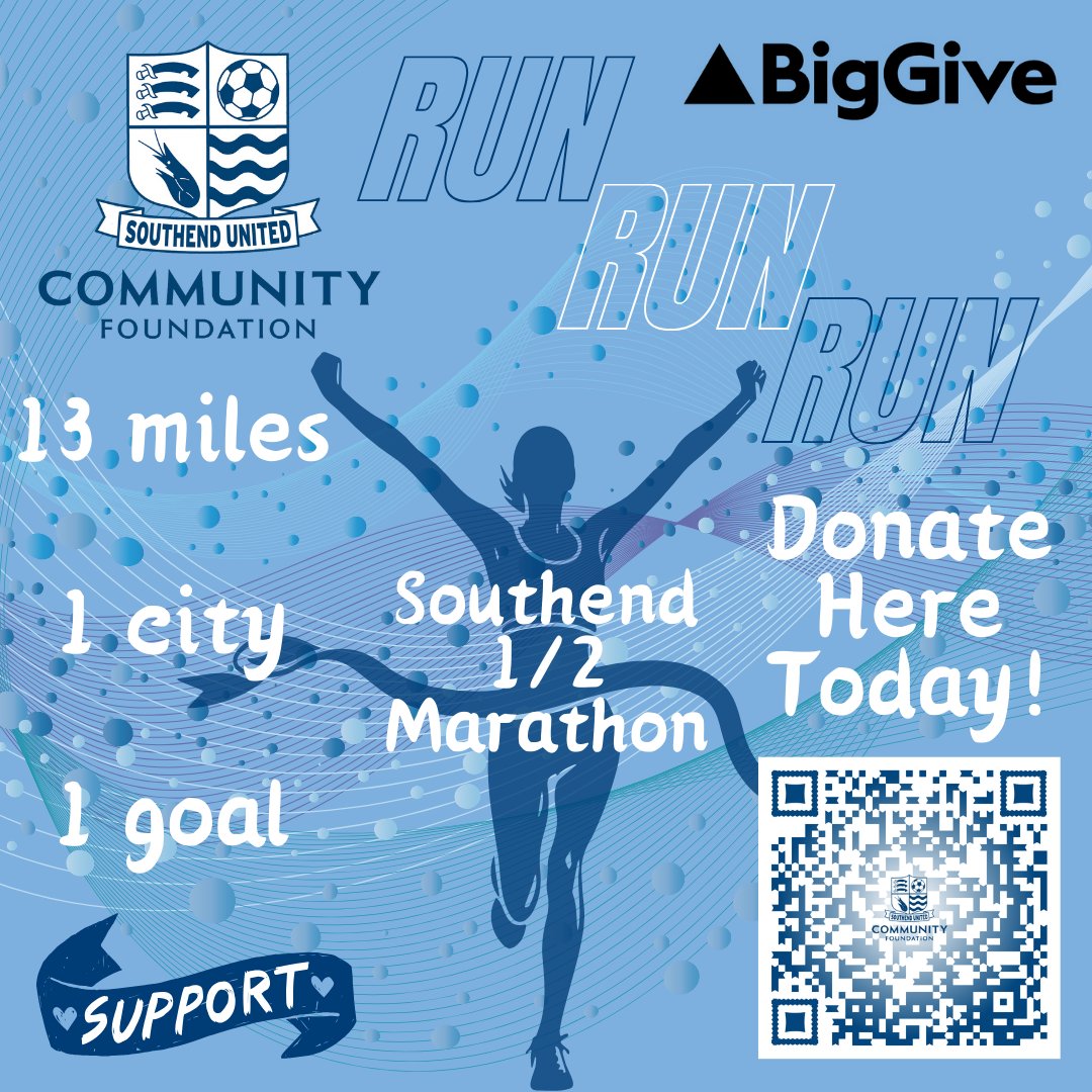 A big thank you to everyone that has donated so far. Good news is that there is still time to support our @BigGive #Kind2Mind campaign. Our staff will be running the #Southend half marathon this year and raising awareness of #MentalHealth. Scan the QR Code below to donate: