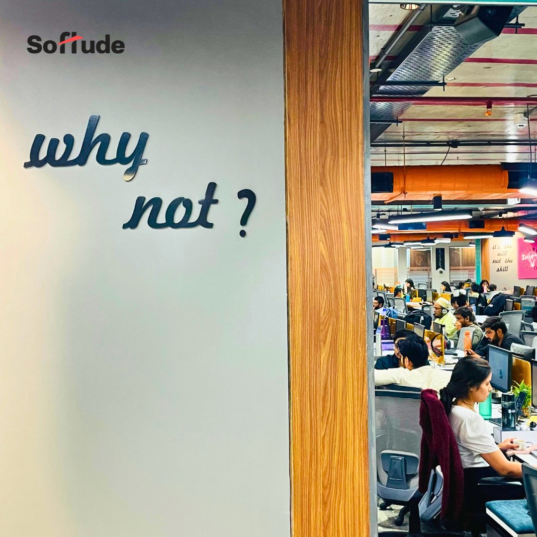 At Softude, we believe that innovation begins with a simple question: 'Why not?'

This mindset drives us to push the boundaries of what's possible in the solutions.

#softude #solutionproviders #workculture #officevibes #innovations #workplace
