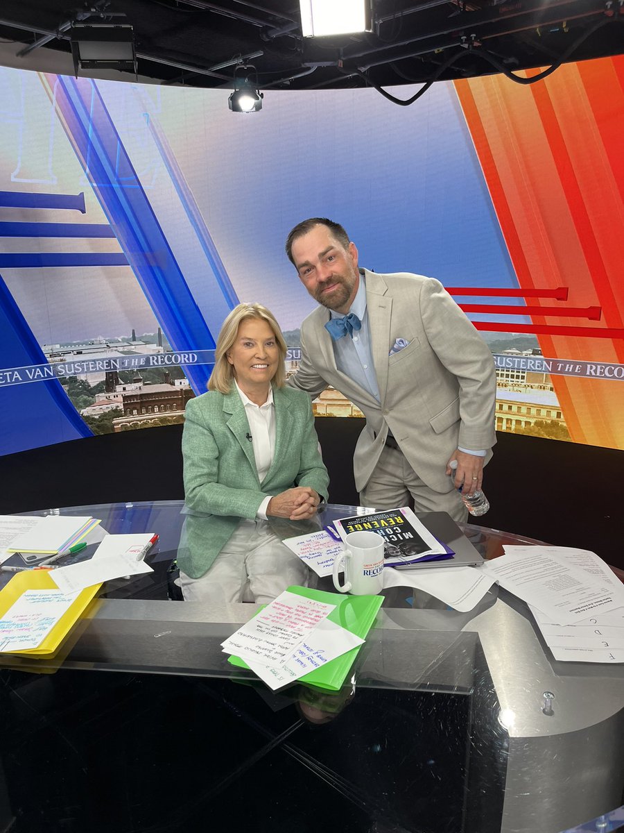 🚨🚨🚨🚨
Always good to join @greta IN STUDIO in DC, with my friend @JonforFairfax, to discuss the #TrumpTrial brought by the @ManhattanDA.

Also, my friend and #MedalofHonor recipient Clint Romesha heckled me from the green room!🤨

@NEWSMAX