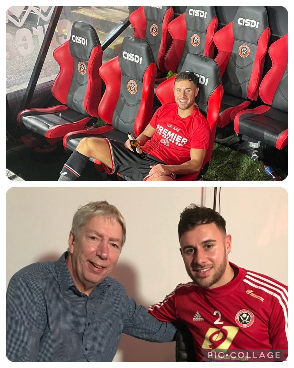 Of all the legends leaving #SUFC, none typified the spirit of the era more than “Bulldog Baldock.” The pic I took of him slumped smiling but knackered, beer in hand, after last season’s promotion game is one of my favourites. Good luck at @paofc_ , George 👍