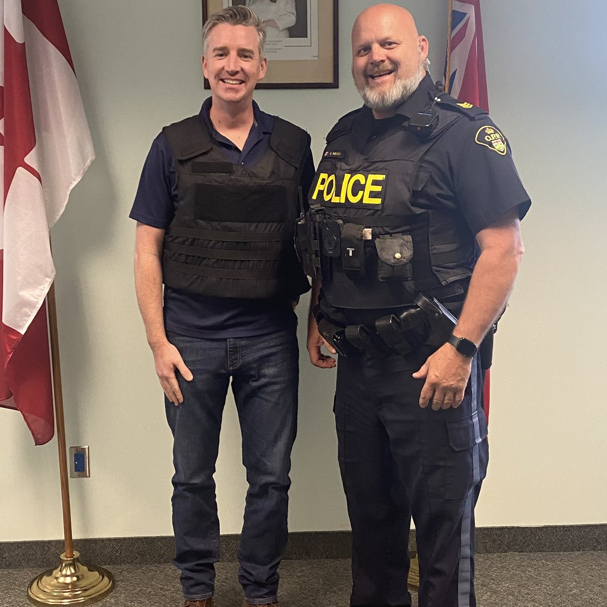 National Police Week is a great opportunity for a first hand look at the crucial work by police in our communities. I joined @OPP_ER Sgt. Craig Kelso for a day on the roads and downtowns in Grenville county. My thanks to police across Canada for the work you do 24/7/365. 🚔