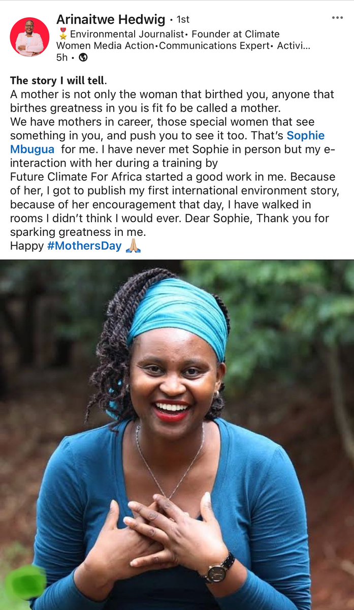 They say when your shoulder gets stronger allow others to step on it &amp; see ahead One thing am proud of as an African journalist is seeing those I have trained, mentored go &amp; become One by one we become that critical mass Africa needs Thanks <a href="/future_climate/">Future Climate for Africa (FCFA)</a> for creating the space