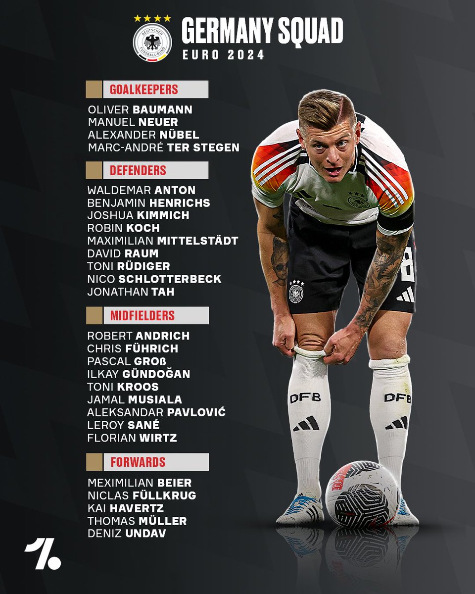 OneFootball's tweet image. Germany’s squad for the EUROs is stacked 🔥😮‍💨🇩🇪