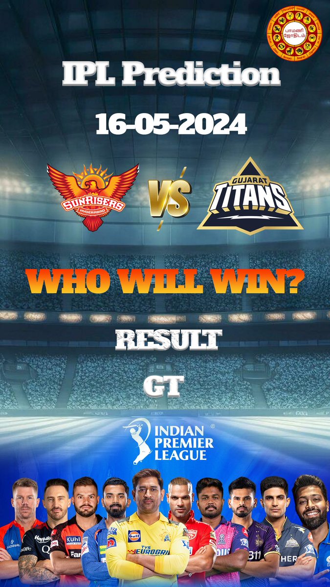 PJodhidam's tweet photo. Astrology based Ipl prediction 16-05-2024 today match (SRH vs GT ) GT will win The match #srhvsgt #PATCUMMINS #travishead #abhisheksharma #glennphillips #bhuvneshwarkumar #rahultripathi #kavyamaran #davidmiller #kanewilliamson #shubmangill #saisudharsan https://t.co/KnxQSC0lQV