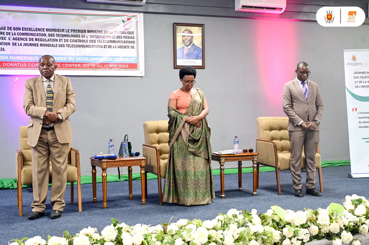 Membres de Visit🇧🇮 prend part à la journée d’échanges organisée par le ministere @mincotim dans le but de la célebration de la journée Mondiale des Télécommunications et de la société de l’information à Dcc sous le thème “Innovation numérique au service du développement durable”