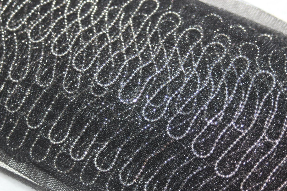 🖤 Unleash Your Gothic Glam with our scintillating Black Mesh & Mini Silver Balls Zig Zag Trim.  Get it now 👉 nuel.ink/iauPqc

#DIYCrafts #GothicStyle #SewingProject #FashionSewing  #Sewing #CraftSupplies #MakeItYourself #SewingTrim #UniqueDesigns #LearnToSew