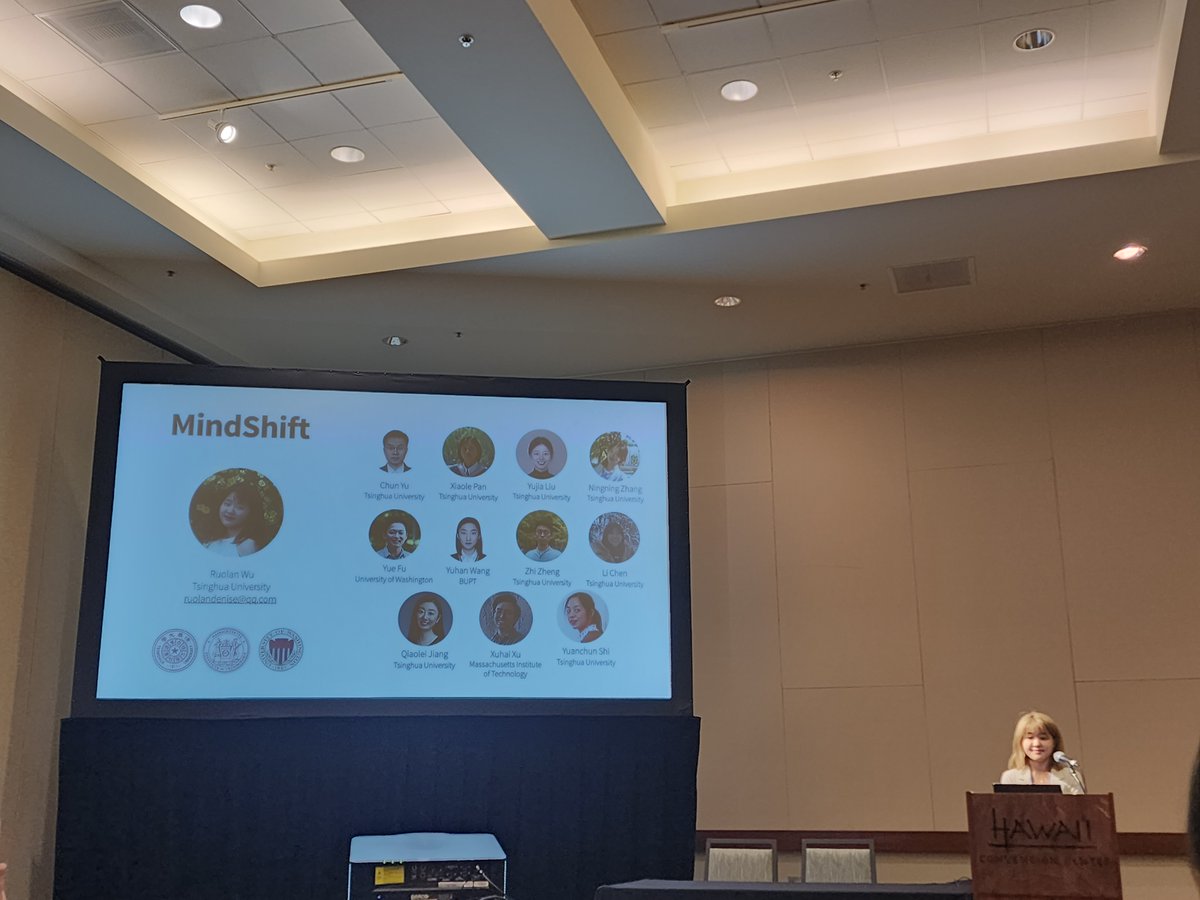 thuhci's tweet photo. At the session of Digital Wellbeing B, PhD student @AdibaOrz and M.S. student Ruolan Wu, presented their wonderful studies on leveraging LLMs and human-AI collaboration for better mobile phone use behaviors! https://t.co/xfcNYfOZf3