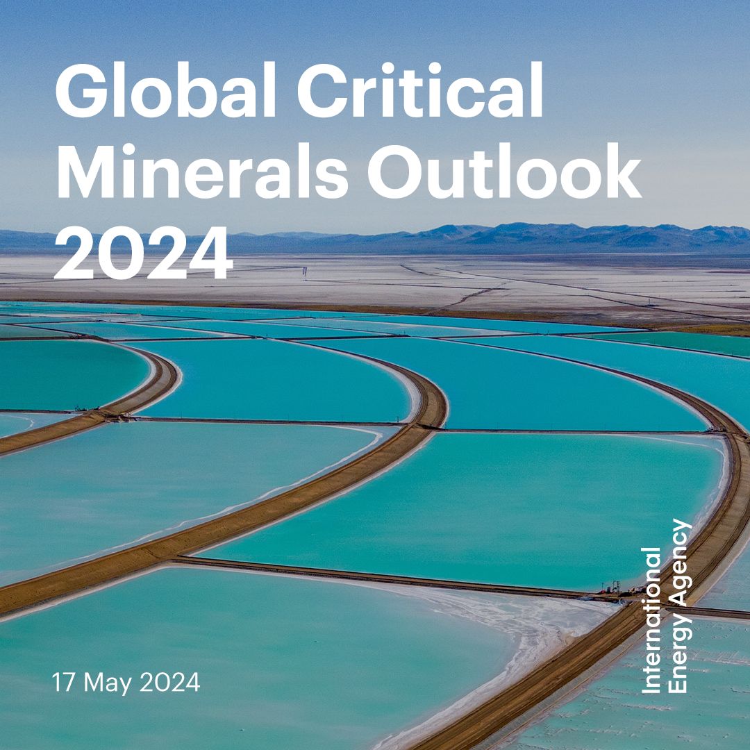 Global Critical Minerals Outlook 2024 comes out tomorrow! It explores the latest price, investment & production trends for the minerals vital for many clean technologies And it examines risks to the security & sustainability of mineral supply chains 👉 iea.li/44LToeP