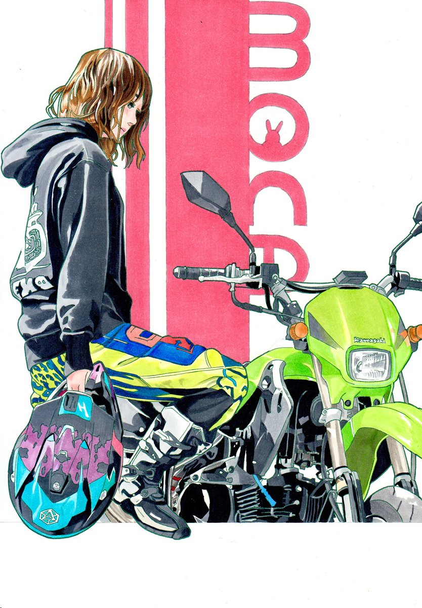 #フォロワー1万以下の神絵師発掘したい

リアルマンガ風バイクイラストを描いてます！
たくさんのバイク女子描いてます。
