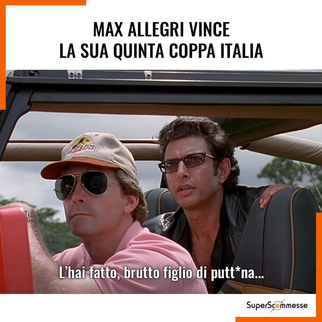 La lezione del mago Max.

#memecalcio #CoppaItalia #atalantajuve #jurassicpark #calcio #Juventus #Allegri
