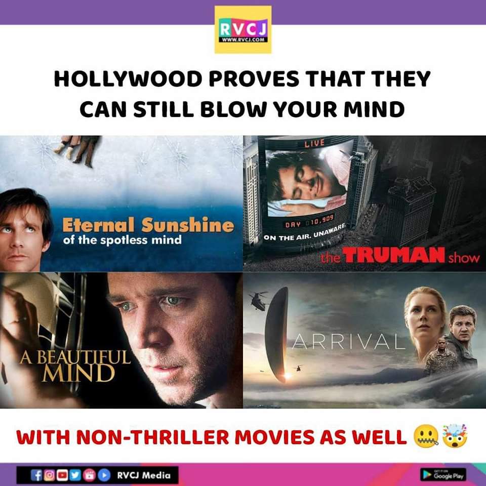 These movies 🤯
#eternalsunshineofthespotlessmind #thetrumanshow #abeautifulmind #arrival