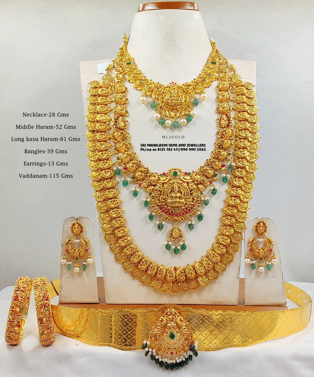 M L J G O L D presents
Excluisve gold bridal set in perfect finishing and desgin!
Visit our 4-floor mega showroom to see the complete vareity in gold and diamond jewellery or connect with instant video call on 990 990 3063 or 8125 782
411 from 11 am to 8 pm.
#mljgold #mahalaxmi