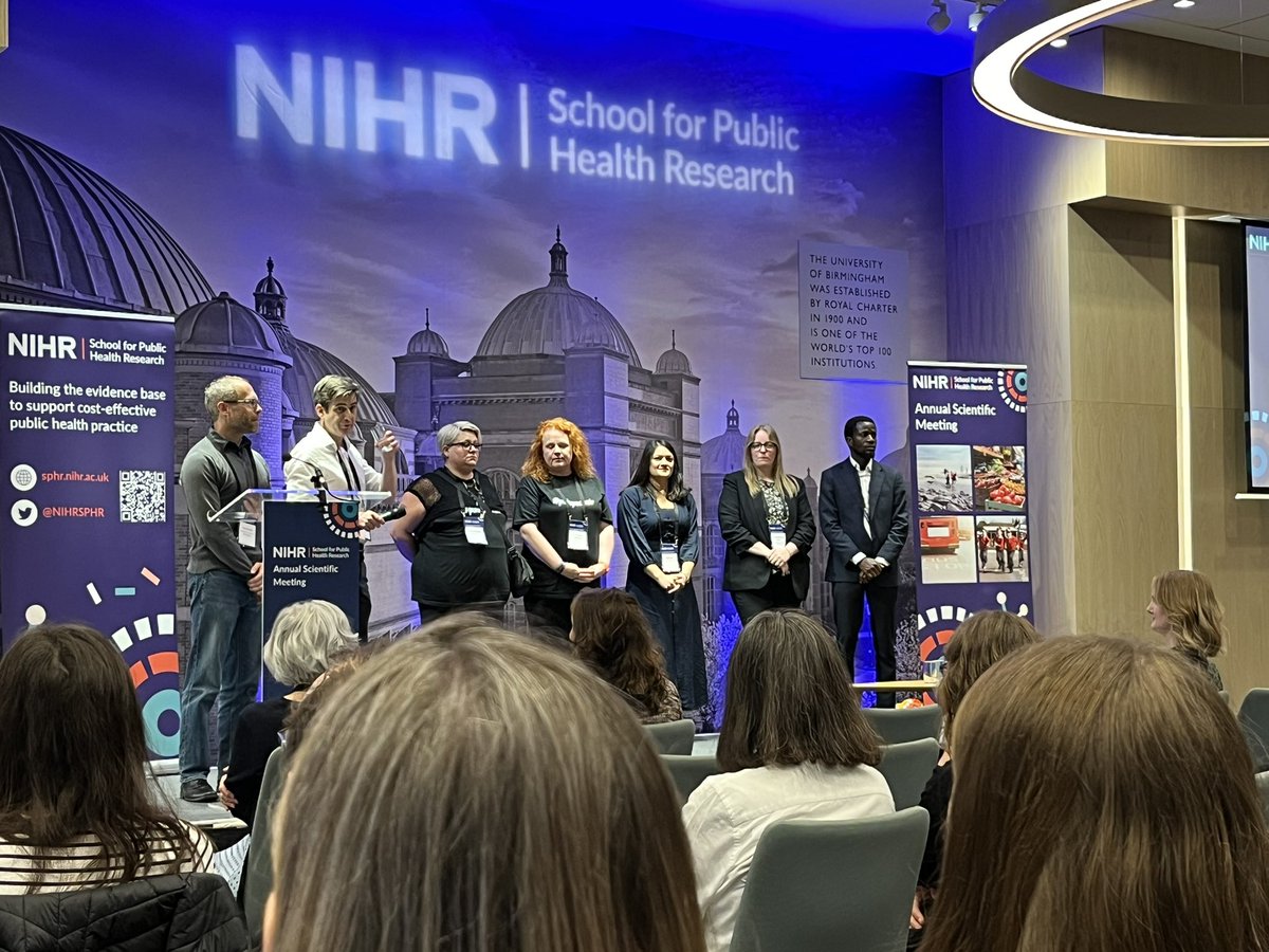 Fantastic presentations of projects within the Children, Young People and Families (CYPF) programme, providing examples of how social and economic factors affect health @NIHRSPHR #ASMSPHR2024