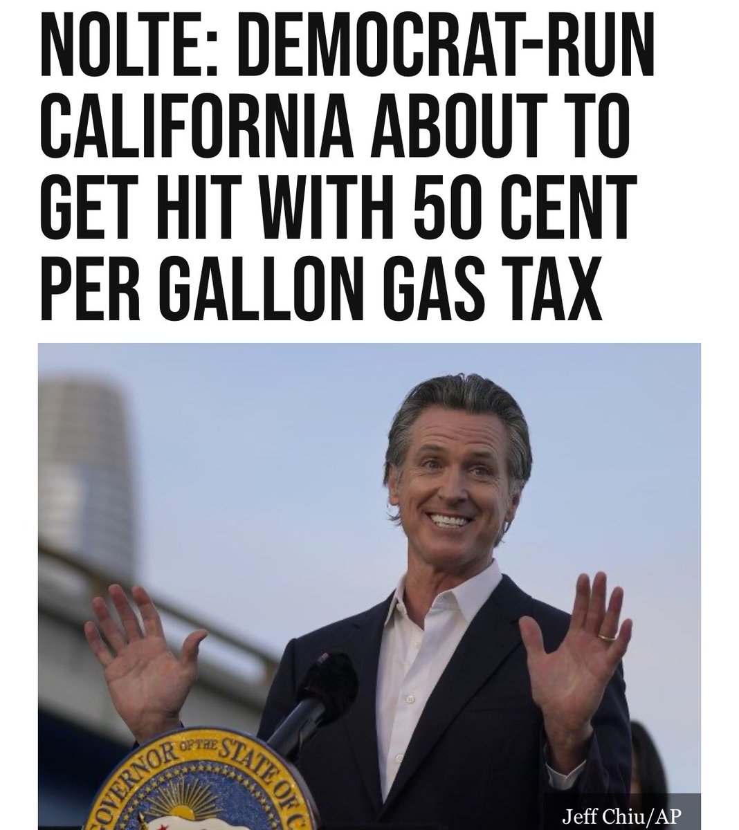 The lowest price of gasoline in California is still over $5 a gallon, now add a 50 cent gas tax to that Gavin Newsom is laughing all the way to the bank thanks to his loyal voters 😂 Liberals are dumb af