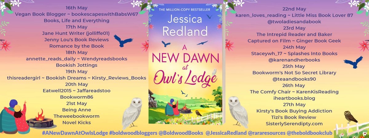 'This book is a triumph, and I loved everything about it' says @BookEscapesBlog about #ANewDawnAtOwlsLodge by @JessicaRedland  bookescapes.home.blog/2024/05/16/blo… @BoldwoodBooks