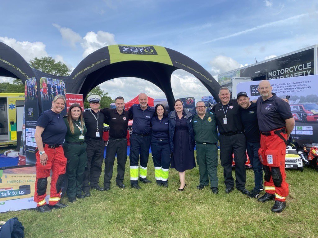 ￼ Thanks to @AlisonHernandez for joining us at our @DevonCountyShow stand with @VisionZeroSW. Come and say hello if you’re visiting today!! 😎🚁❤️