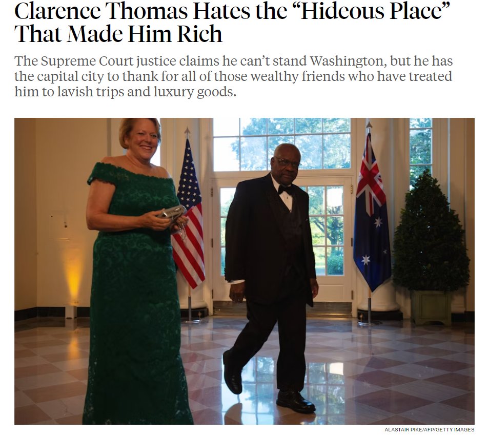 Clarence Thomas hates hideous Washington DC, so much so that this must be why he would be key to the 2020 election overturn and his wife a complete insurrectionist? Ginni, make sure you give back all the money before you GTFO #DemVoice1 #FRESH