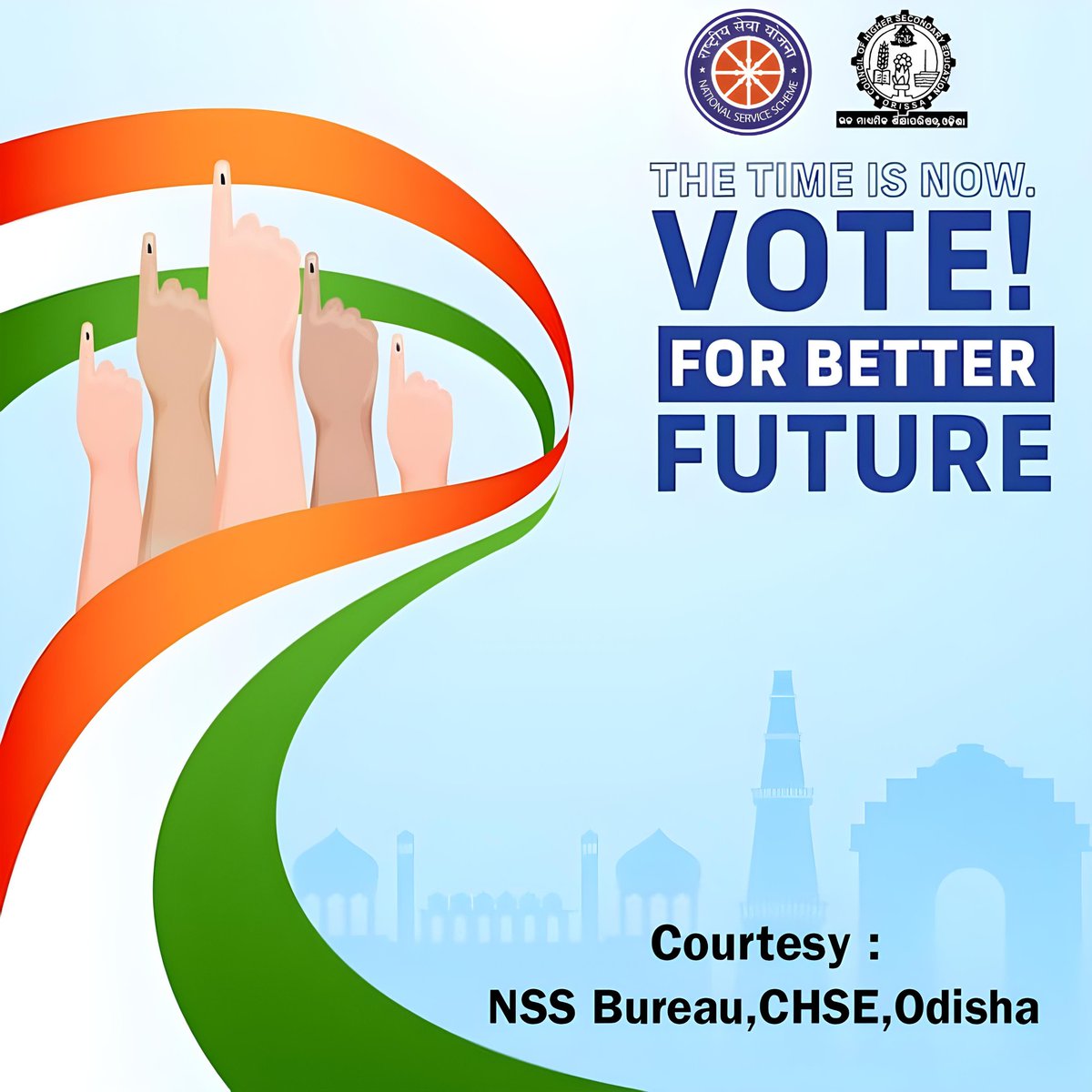 Awareness Leaflet for Voters so that Each one should Vote. #MeraPehlaVoteDeshKeLiye #ChunavKaParv #MeraYuvaBharat #DeshKaGarv #NssIndia #VoterAwareness #Vote4Sure #ceoodisha