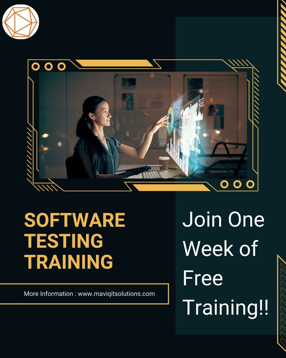 Elevate your skills in Software Testing with our one-week free training!  

#SoftwareTesting #TrainingProgram #BugBashing #Maviq #QualityMatters #TestingCommunity #CodeTesting #LearnAndGrow #maviqitsolutions