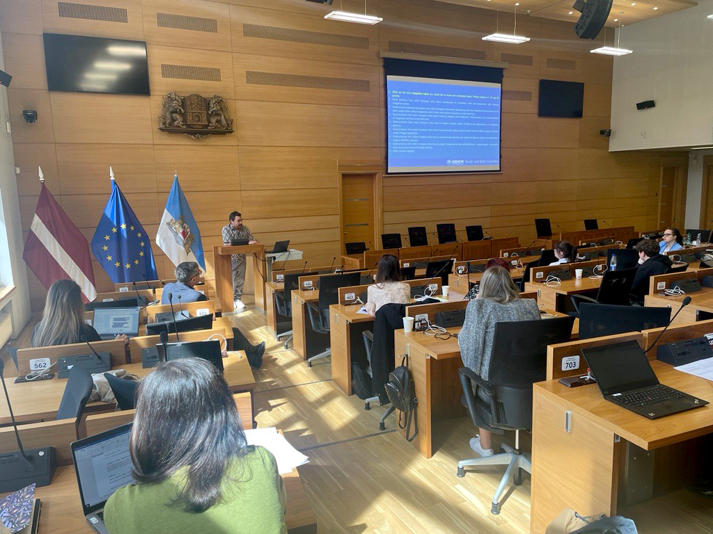 Partners from Estonia, Latvia, and Lithuania are gathered today in Riga for a Pan-Baltic integration event 🇪🇪🇱🇻🇱🇹. Here they will discuss employment, education, and informative support. UNHCR's <a href="/Karolis_Zibas/">Karolis_Zibas</a> will lead a workshop on the needs of integration actors.