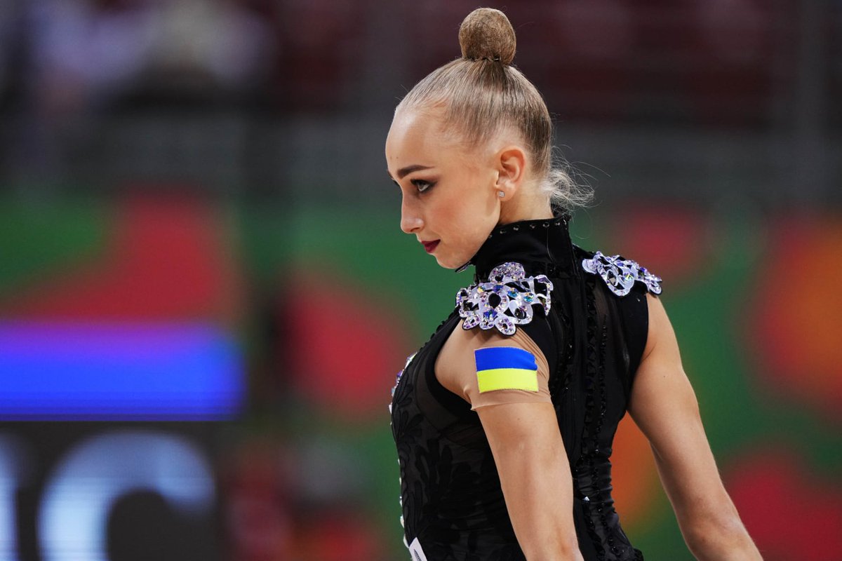 Viktoriia Onopriienko's emotional tribute: 'So many hearts coming from Ukraine.' A powerful reminder of unity amidst war. #Gymnastics #Ukraine #OLYMPICDAY2024 #ParisOlympics2024 @Olympics