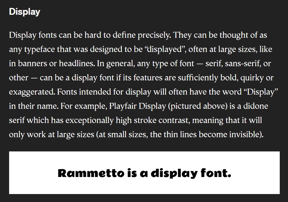 What is a display typeface anyways? #theorytime