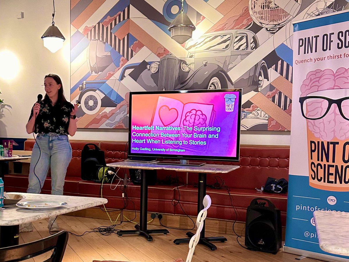 A fun evening presenting my PhD research at @pintofscience in Birmingham last night 🧠🫀

Lots of interesting talks and a great audience! Thanks to the organisers and everyone who came along 🍻 #pint24