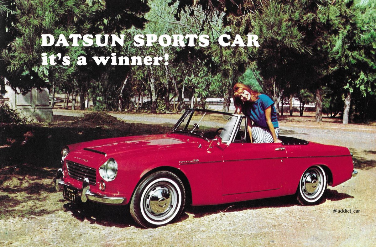 Champion choice: Random car brochure picture of the day. #Datsun