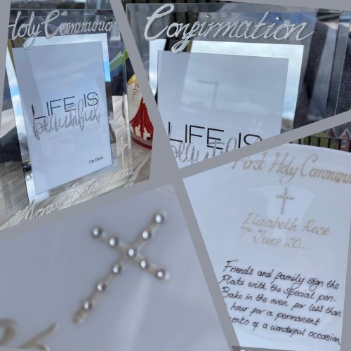 Confirmation and First Holy Communion
Hand Painted Gifts 
#dreamairshop #perfectgift