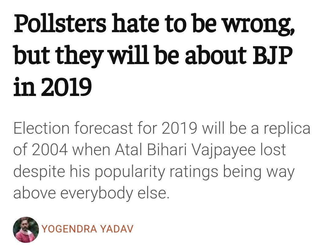 Prediction from 2019 by an experienced psephologist. Similar almost word-for-word to the one he has made in 2024 and which is being echoed by the Left ecosystem.