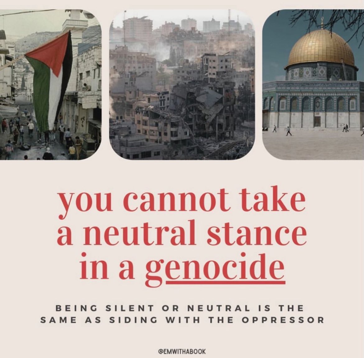 Rachael Moses (@nhsrachaelm) on Twitter photo “For white people from a dominant culture there are many places to hide from what is going on in Gaza right now”
Powerful words from <a href="/FreerMary/">Mary Freer (she/they)</a>
<a href="/Turtle1doc/">Natalie Thurtle</a> <a href="/MSF/">MSF International</a> <a href="/MedicalAidPal/">Medical Aid for Palestinians</a> “For white people from a dominant culture there are many places to hide from what is going on in Gaza right now”
Powerful words from <a href="/FreerMary/">Mary Freer (she/they)</a>
<a href="/Turtle1doc/">Natalie Thurtle</a> <a href="/MSF/">MSF International</a> <a href="/MedicalAidPal/">Medical Aid for Palestinians</a>