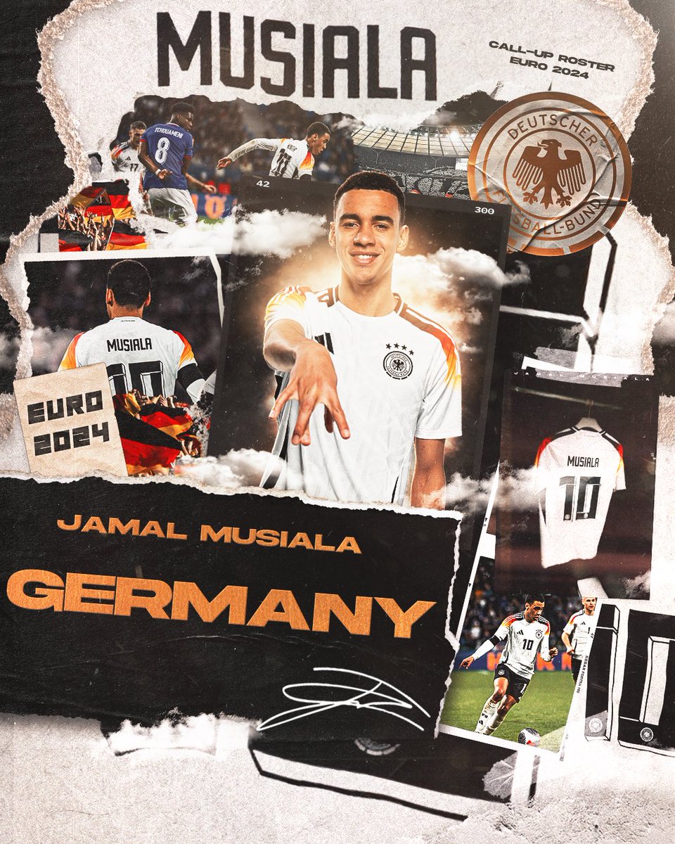 JamalMusiala's tweet photo. Bereit für die Heim-EM! Unglaublich stolz und glücklich, Teil der Mannschaft zu sein 🙏🏽 Auf geht’s! 🇩🇪
Ready for the Euros at home! Incredibly proud and happy to be part of the team 🙏🏽 Let's go! 🇩🇪 https://t.co/ba0LUSmBko