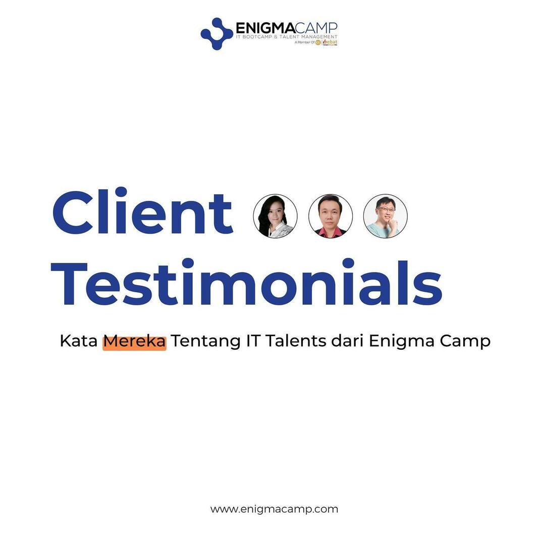 Want to get the best IT talents for free? Contact us now!😉

#EnigmaCamp #ITBootcamp #InformationTechnology #ITTalents