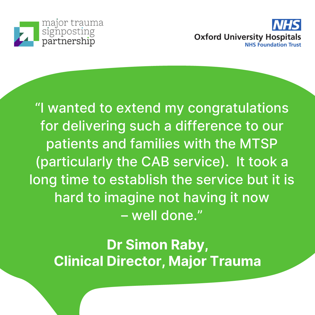 Thank you to Dr. Simon Raby from John Radcliffe Hospital for recognising the impact of MTSP on patients and families. 

Your words inspire us to keep striving for excellence! 

#MTSP #PatientCare #NHS