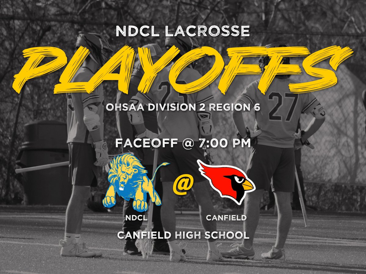 PLAYOFFS! Good luck to our guys tonight as they take on Canfield in the first round of playoffs. GAMETIME is 7:00 PM ⏱️7:00 PM 📍Canfield High School 🎟️ohsaa.org/tickets
