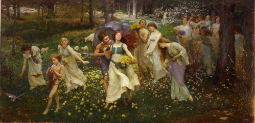 It's #FolkloreThursday! (Charles Daniel Ward, The Progress of Spring)