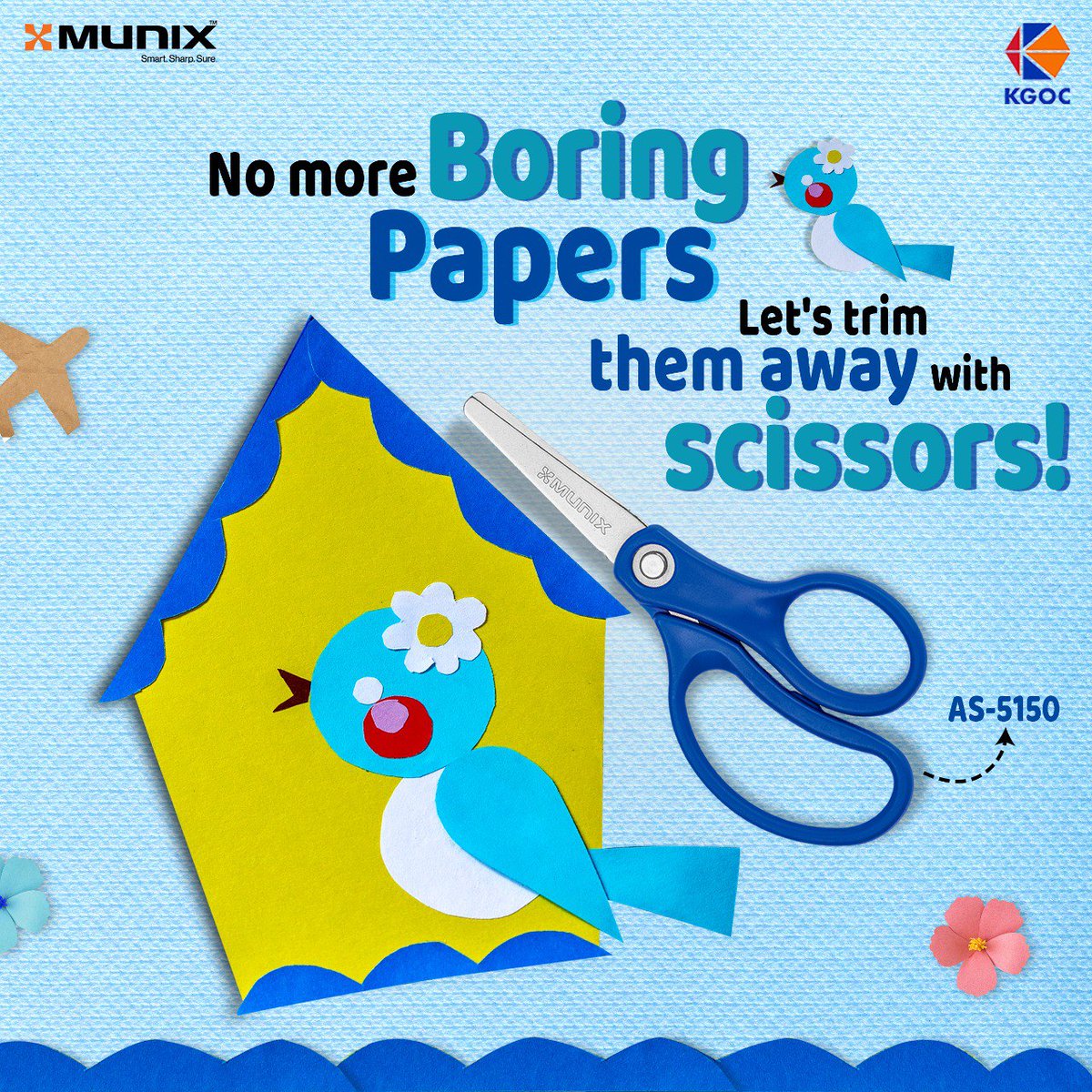 Say goodbye to boring papers! Let's add some excitement to our day! #munix #kgoc #holidayhomework