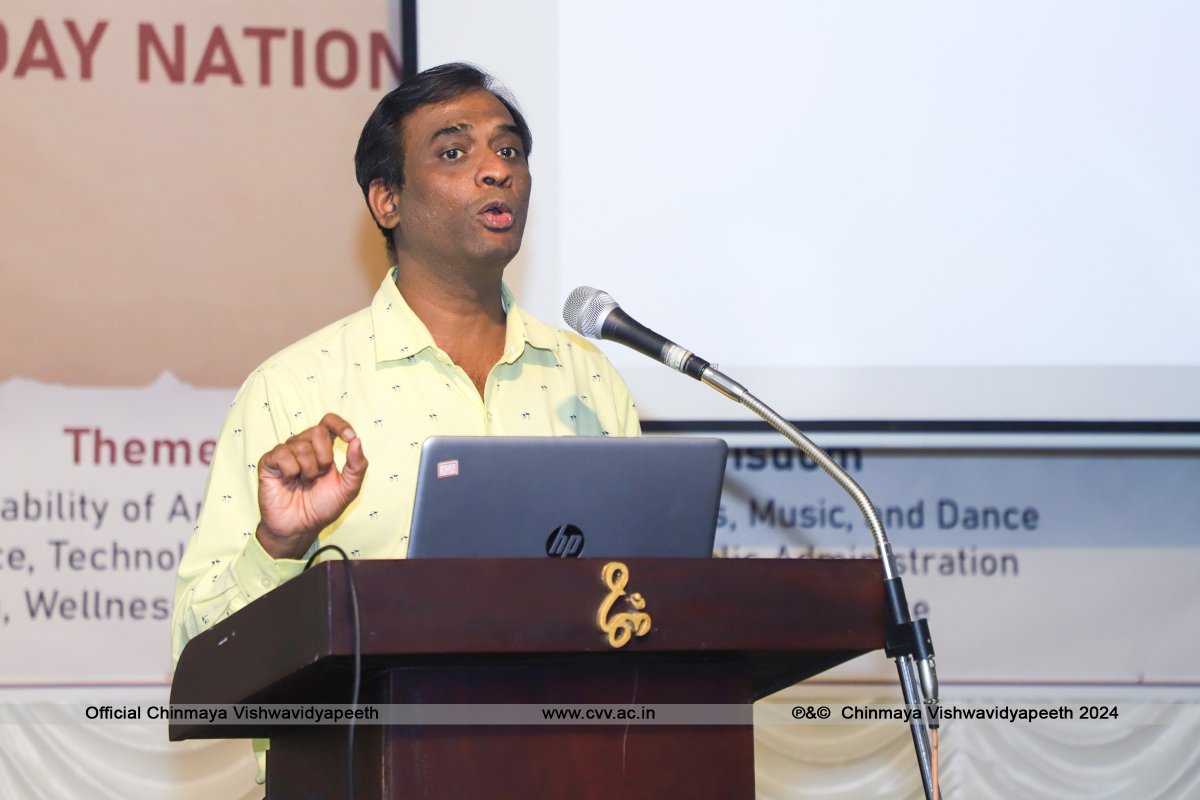 Chinmaya_VV's tweet image. The second day of the National Youth Conference on Indian Knowledge Systems included workshops on Public Administration &amp;amp; Governance, featuring speakers who discussed ancient Indian wisdom and its relevance to modern management. #IKS #CVV