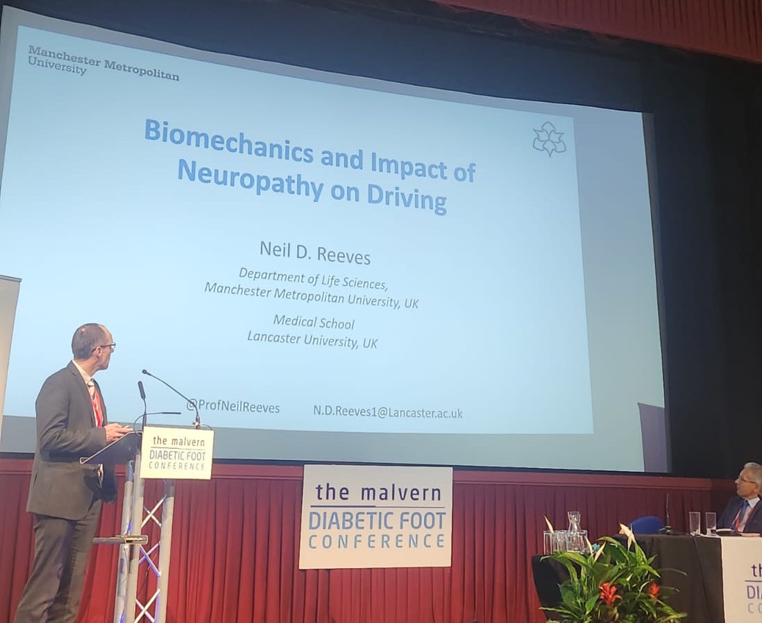 Pleasure to speak about our vibrating insoles and driving research in people with diabetic neuropathy at Malvern. Thanks to @Research_Future for supporting this research. @walkwithpath @GioOrl1986